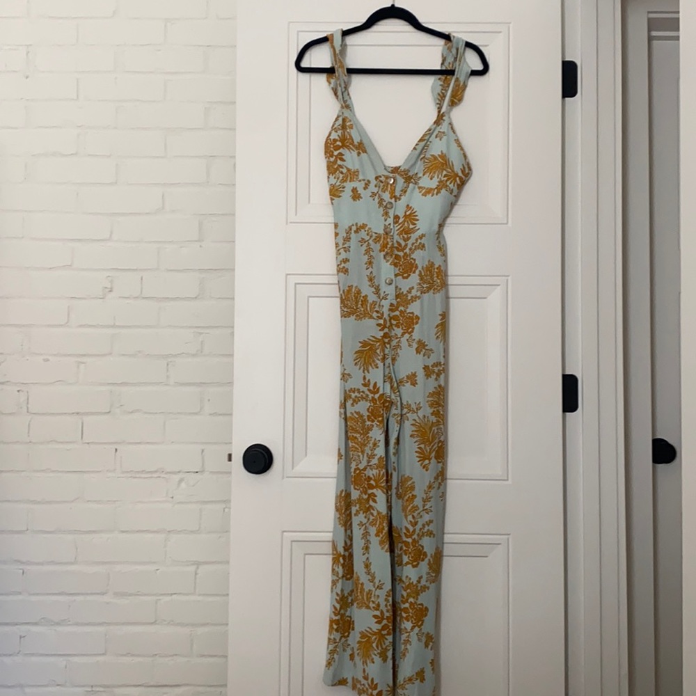 Free People floral jumpsuit